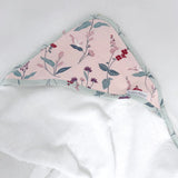 Berry Floral Hooded Towel - By Bubba Blue Bubba Blue
