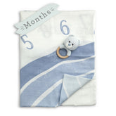 Baby Welcome to the World Milestone Swaddle & Toy Bundle - Blue by Demdaco Demdaco