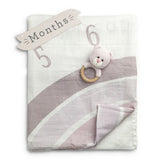 Baby Welcome to the World Milestone Swaddle & Toy Bundle - Pink by Demdaco Demdaco