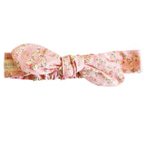 Floral Head Bow With Posy Heart Print - By Alimrose Alimrose
