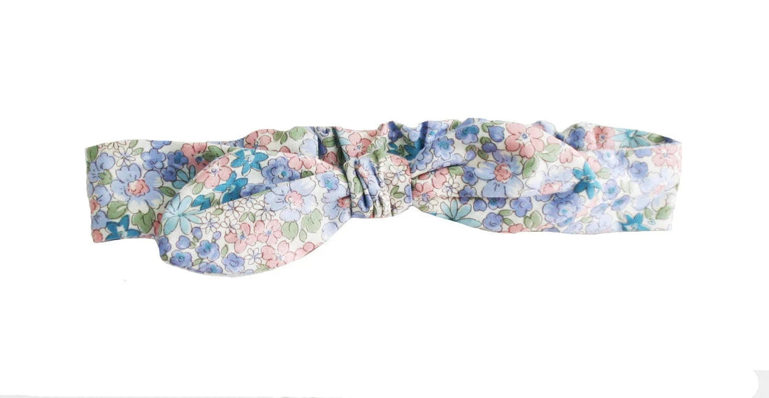 Baby Girl Head Bow Liberty Blue by Alimrose Alimrose