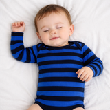 Snugzeez Full Sleeve Blue Cotton Onesie By Snugzeez