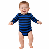 Snugzeez Full Sleeve Blue Cotton Onesie By Snugzeez