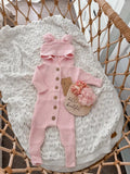 Classic Knit Hoodie Romper - By Little B's Nursery Little B's Nursery