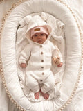 Classic Knit Hoodie Romper - By Little B's Nursery Little B's Nursery