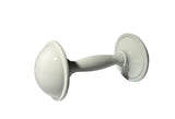 Elegant White Plated Rattle - By Simply Elegant Simply Elegant