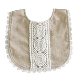 Olivia Bib Natural Linen - By Alimrose