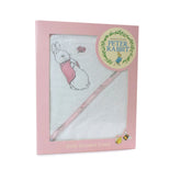 Peter Rabbit Pink & White Hooded Towel Bubba Blue