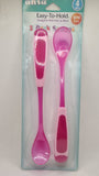 a pink spoons in a package
