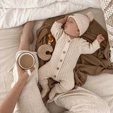 Knitted Ribbed Romper - By Little B's Nursery Little B's Nursery