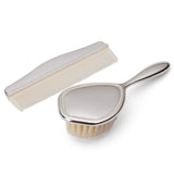 Silver Plated Newborn Brush & Comb Set - By Whitehill White HIll