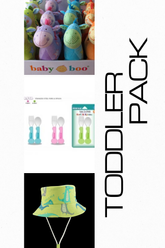 Toddler Bundle Pack - Hat SPF 50, Fork & Spoon Set, Plush Horse + Free Gift