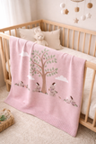 knit blanket by alimrose with bunny print
