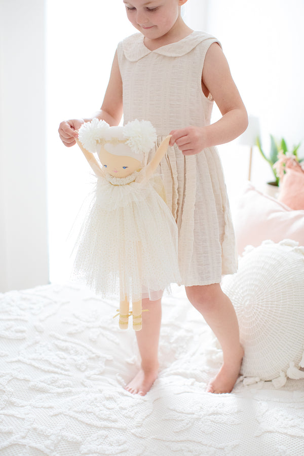 Ava Angel Doll Ivory Gold- 48cm by Alimrose