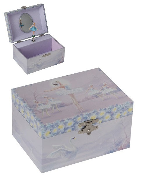 Ballerina & Swan Music Jewellery Box Russell & Co