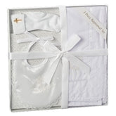 a white baby gift set