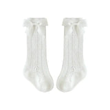 Bow Socks in White - By Lilvida Lilvida