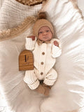 Ribbed Romper - Milk By Little B's Nursery Little B's Nursery