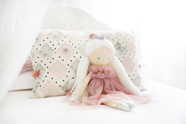 Penelope Princess Doll Sparkle Blush Tulle- 50cm by Alimrose - AVAILABLE JAN 2024