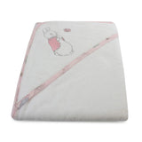 Peter Rabbit Pink & White Hooded Towel Bubba Blue