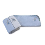 Peter Rabbit 'Hop Little Rabbit' 3 Pack Blue Face Washers Bubba Blue