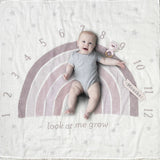 Baby Welcome to the World Milestone Swaddle & Toy Bundle - Pink by Demdaco Demdaco