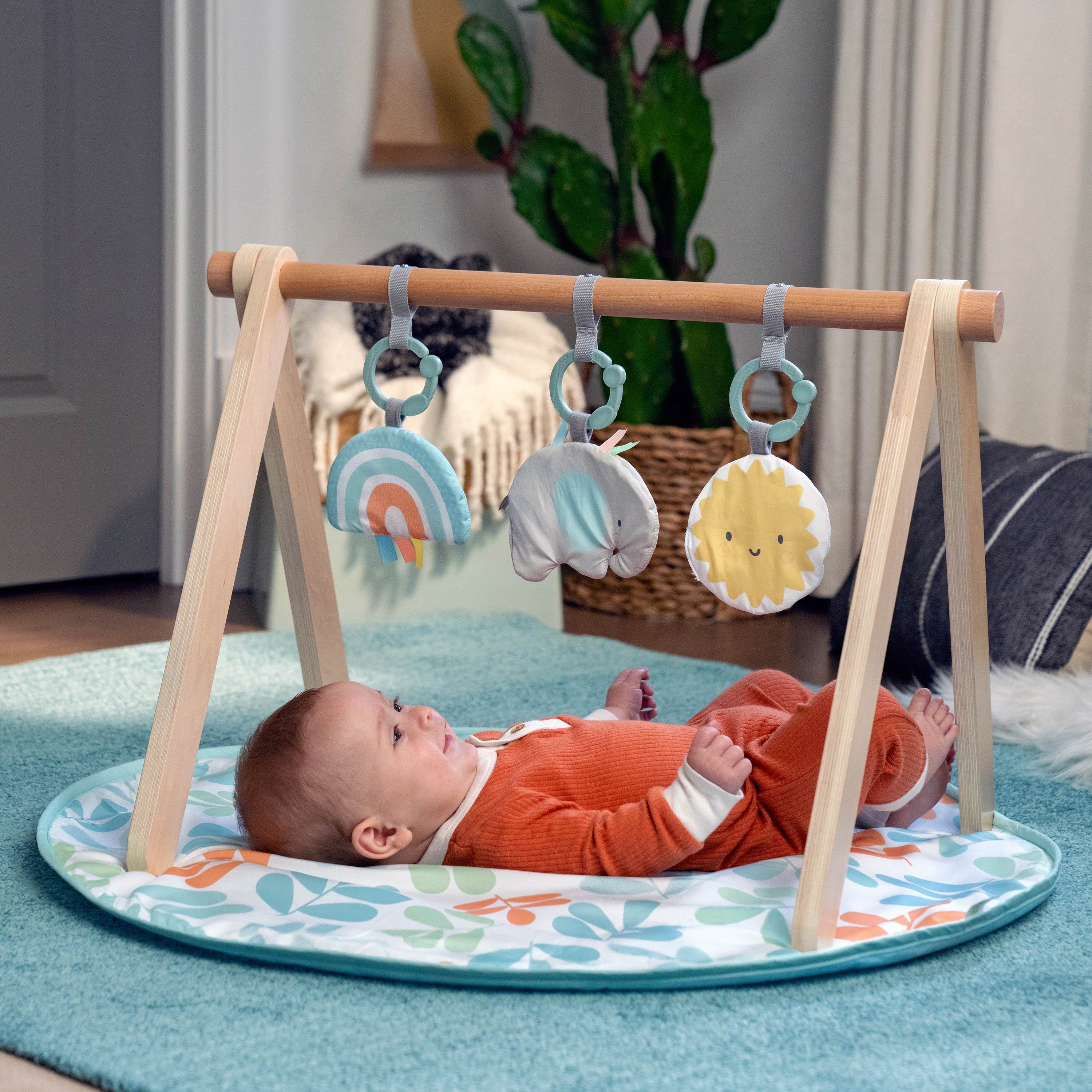 Ingenuity Sun Valley™ Wooden Toy Arch & Baby Play Mat Ingenuity