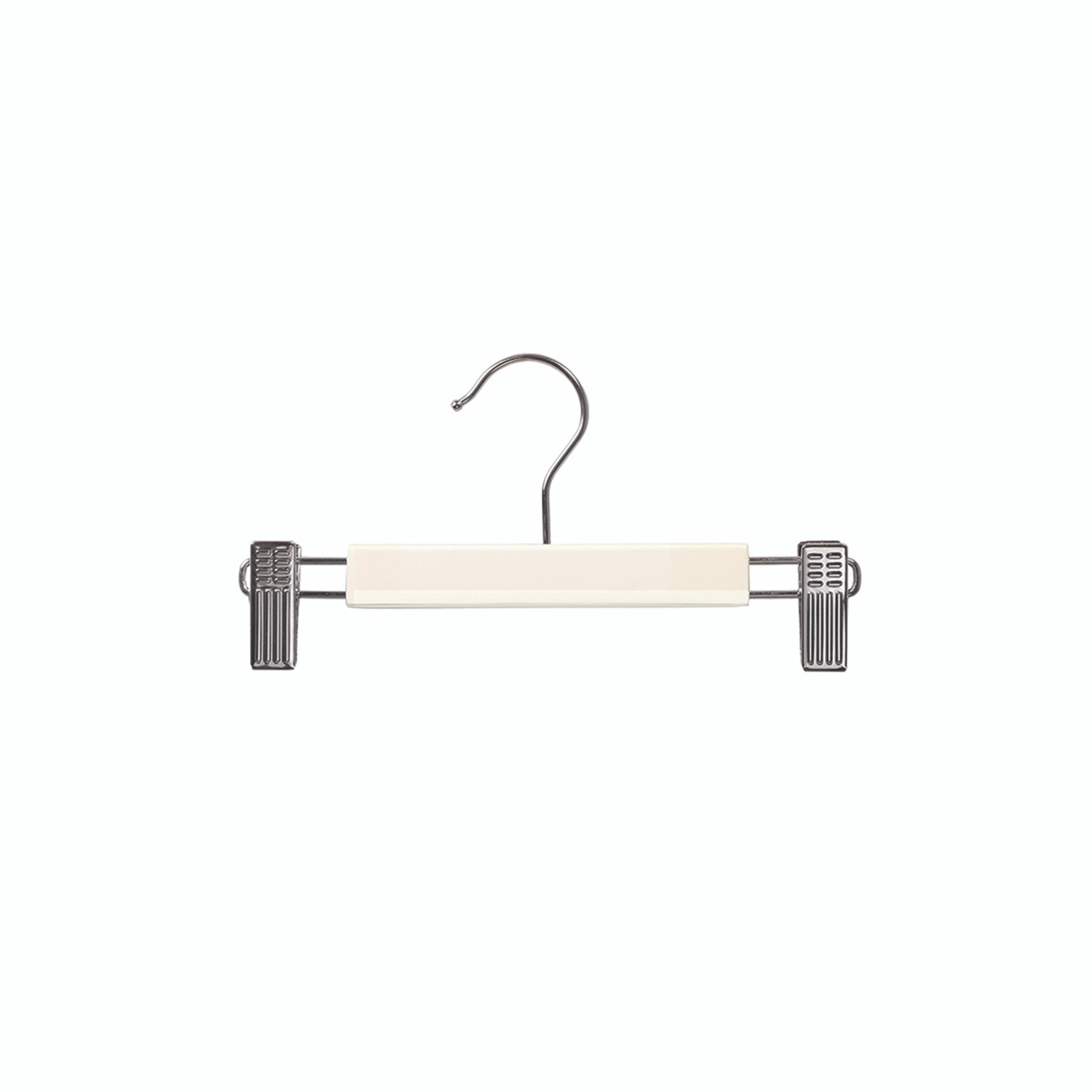 Baby White Wooden Clothes Hanger With Adjustable Clips Blanket Babies