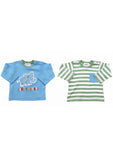 Upside Down 2 Pack Long Sleeve Jungle Giants Shirts - Blanket Babies