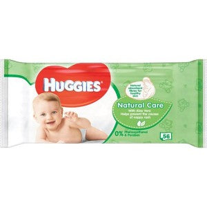 Huggies Natural Care Baby Wipes 56 Pack - Blanket Babies