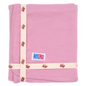 Pink Organic Cotton Blanket by Upside Down - Blanket Babies