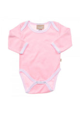 Babyushka Organic Essentials Long Sleeve Pink Romper - Blanket Babies