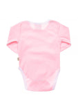 Babyushka Organic Essentials Long Sleeve Pink Romper - Blanket Babies