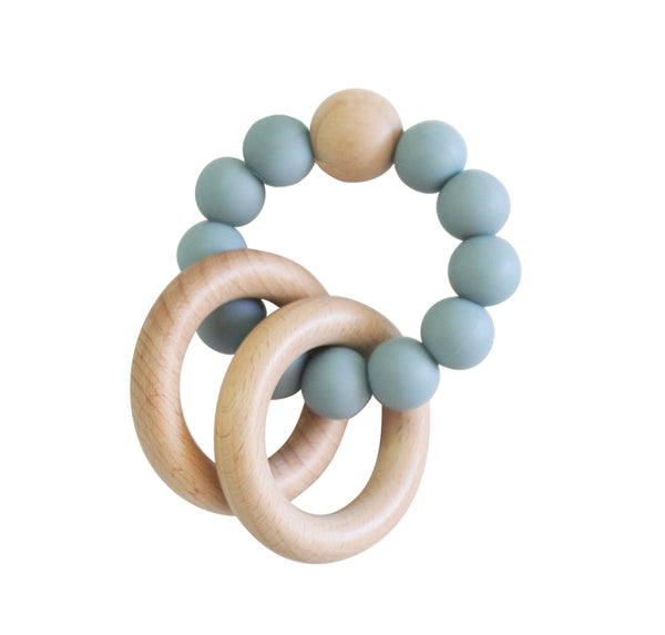 Beechwood Teether Ring Set - Ether by Alimrose - Blanket Babies