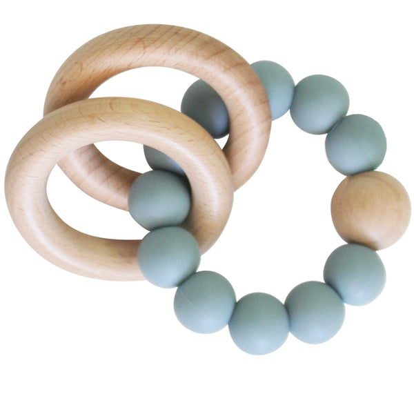 Beechwood Teether Ring Set - Ether by Alimrose - Blanket Babies