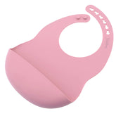 Pink Soft Silicone Bib for Baby & Toddler by Bright Berry - Blanket Babies