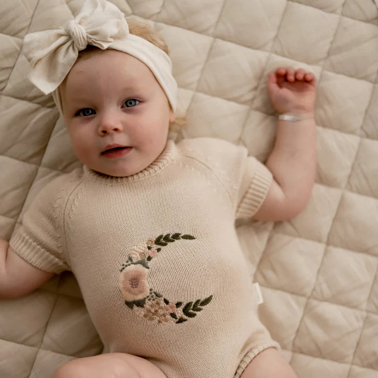 Baby girl deals knitted romper