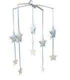 Falling Star Mobile - Blue & Ivory - Blanket Babies