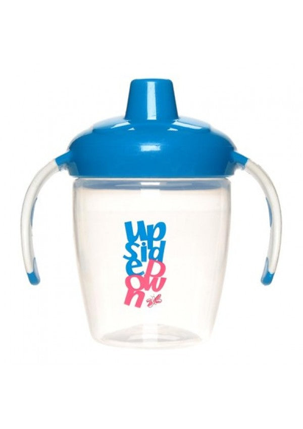 Hard Spout Non-Spill Cup w Handles in Blue - Blanket Babies