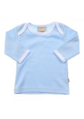 Babyushka Organic Essentials Long Sleeve Blue Top - Blanket Babies