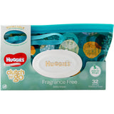 Huggies Baby Wipes Refillable Clutch N' Go 32 Wipes - Blanket Babies