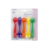 Baby Wonder 5 pack Travel Mate Disposable Baby Fork & Spoon - Blanket Babies