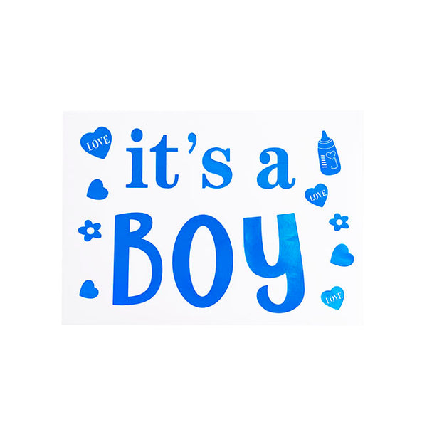 Sticker It's a Boy Pack in Baby Blue - Blanket Babies
