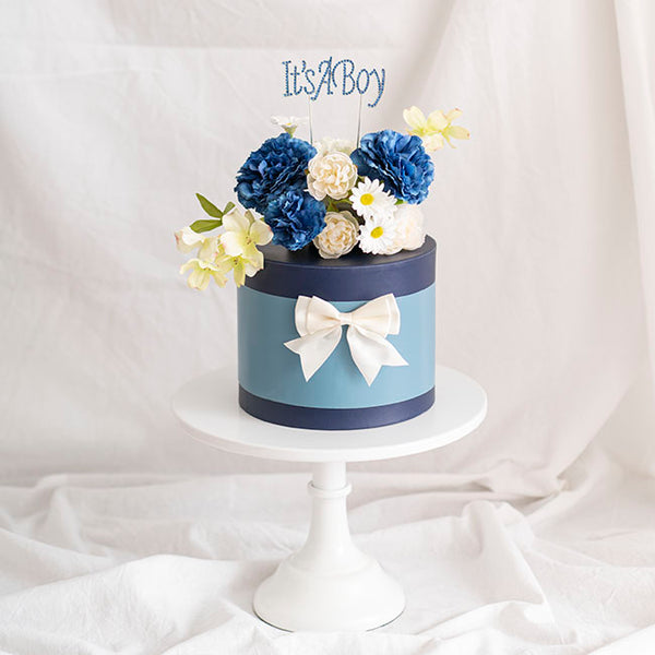 It's a Boy Rhinestone Blue Cake Topper - Blanket Babies