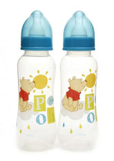 Disney Winnie The Pooh Baby Boy Feeding Bottle 250ml - 2 Pack - Blanket Babies
