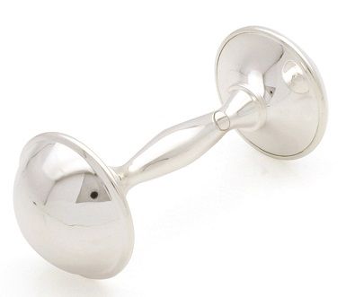 Elegant Silver Plated Rattle - Blanket Babies