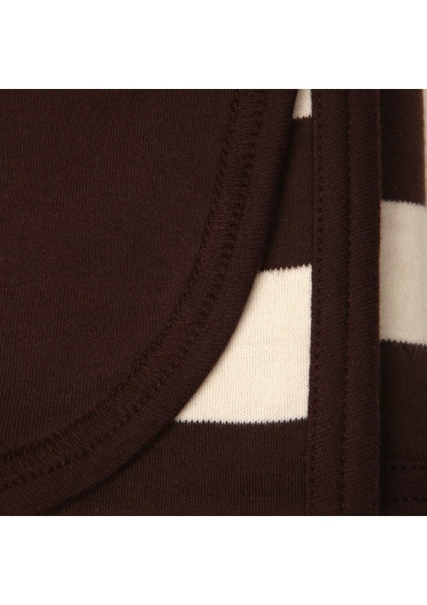 Snugzeez Striped Brown & Beige Blanket - Blanket Babies