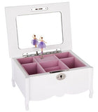 Ballerina Music White Fontayne Jewellery Box with Legs - Blanket Babies
