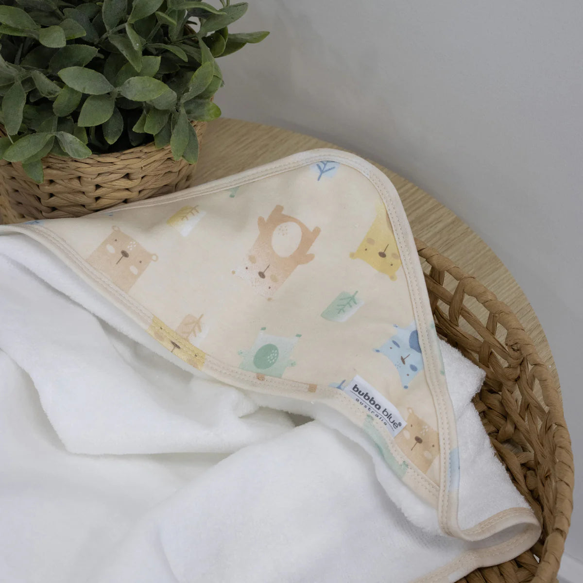 Woodland Bear Hooded Towel by Bubba Blue