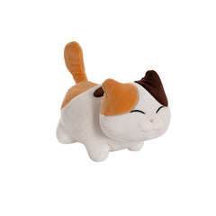 Happy Cat Plush Puff Soft Toy Brown - 22cmHT